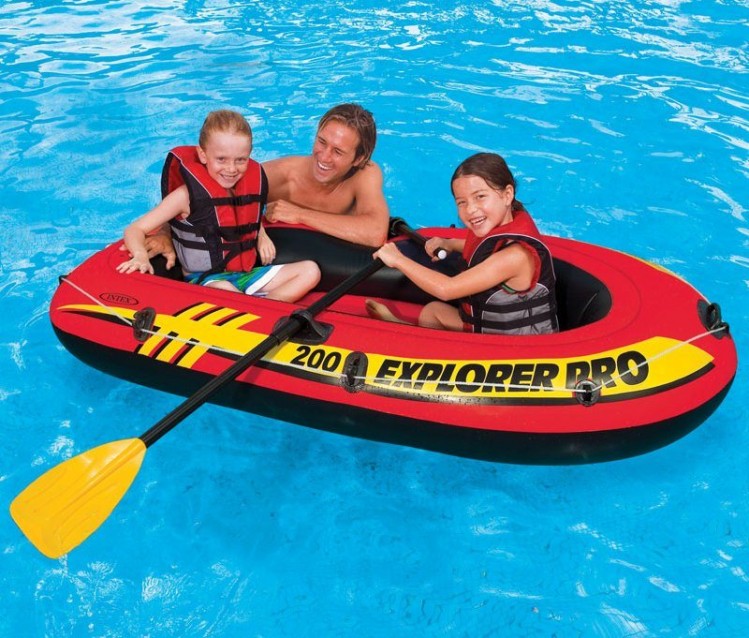 rubberboot kinderen intex explorer pro 200 set m 233 t peddels en pomp rubberboot kinderen intex explorer pro 200 set m 233 t peddels en pomp