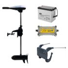 Complete elektrische vaarset voor de Intex Excursion 4 opblaasboot